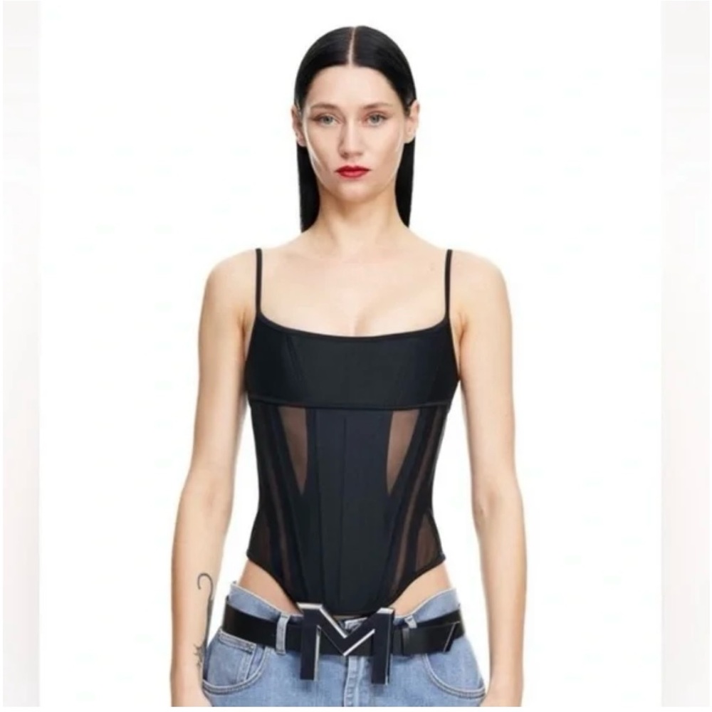 Mugler x H&M  Mesh Paneled Corset
